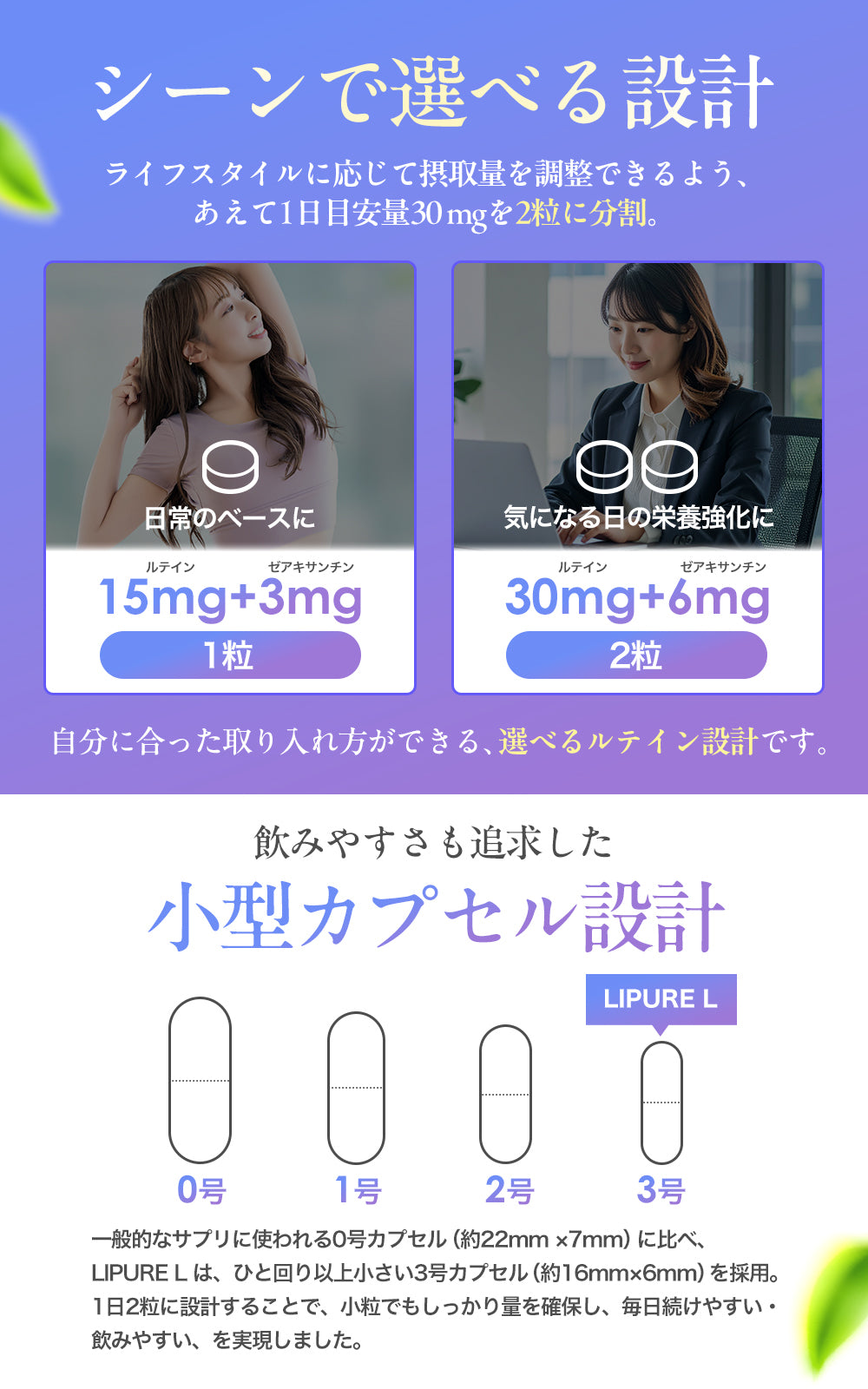 【日本初・日本唯一】 リポソームルテイン リポソームゼアキサンチン サプリ 【テレビで紹介されました】 2粒に ルテイン 30㎎ ゼアキサンチン 6mg 5:1比率 高濃度 高吸収 持続型 日本製 60粒 LIPURE L