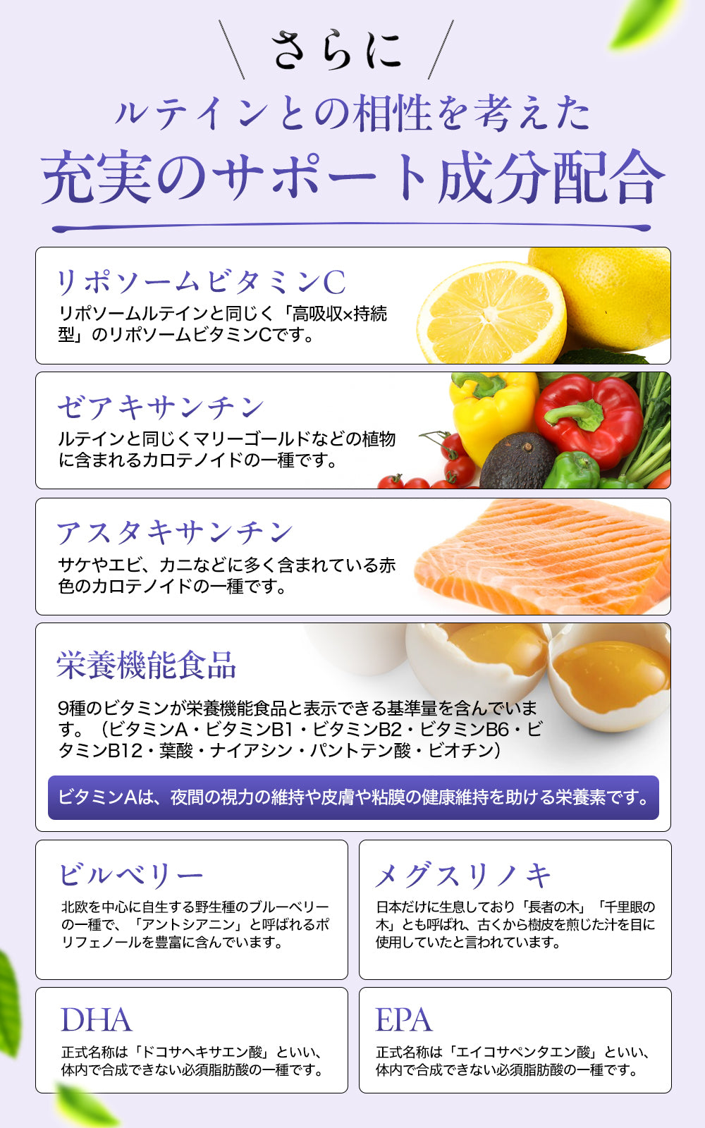 リポソーム ルテイン サプリ 2粒に100mg 高濃度 高吸収 持続型 ゼアキサンチン ブルーベリー 栄養機能食品 60カプセル WELLMOTTO