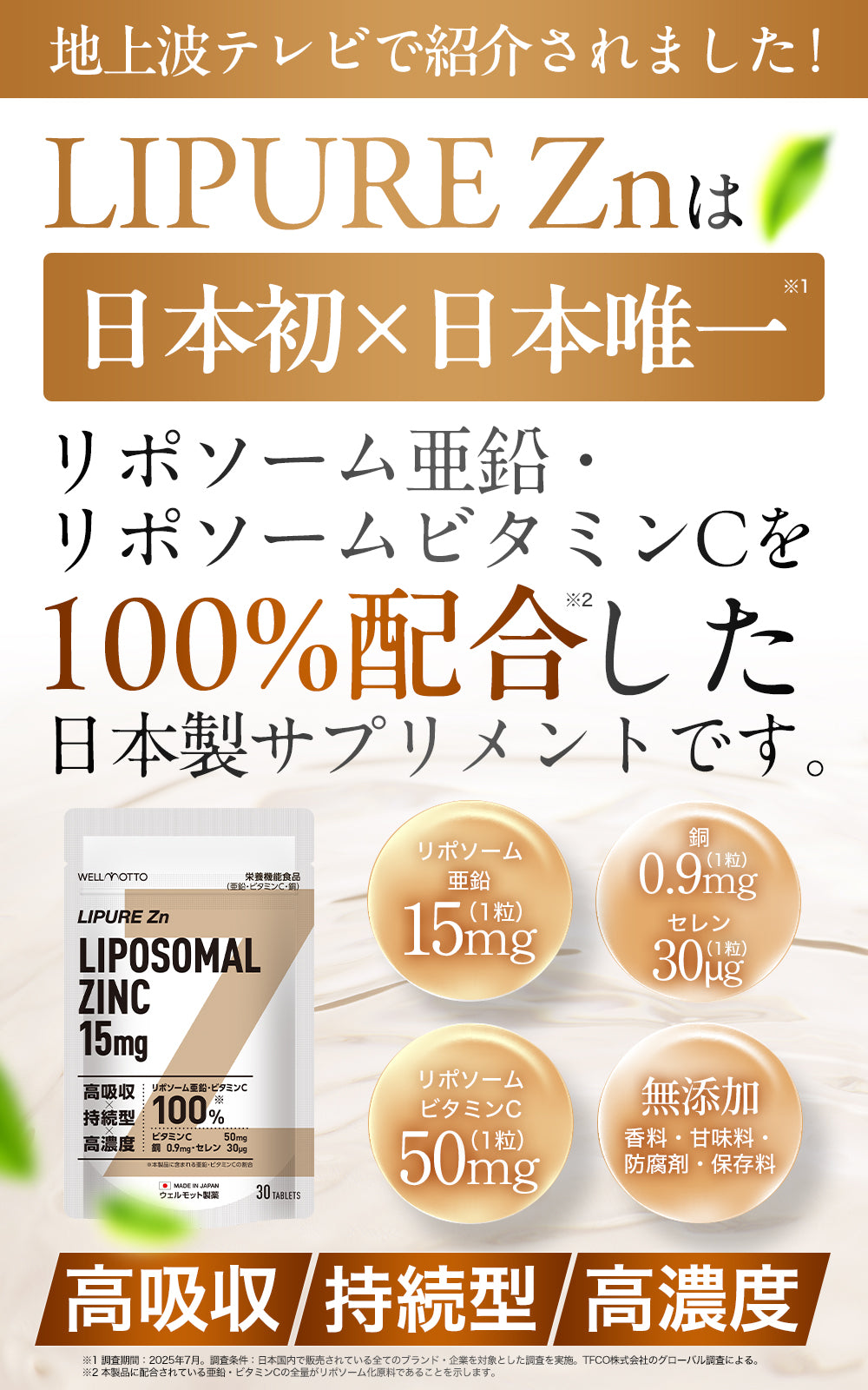 LIPURE Zn – ウェルモット製薬 公式サイト
